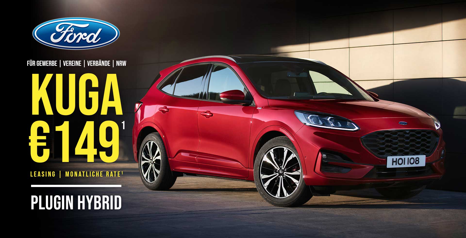 Ford Kuga: Plug-in Hybrid günstig leasen - für Unternehmen, Vereine, Verbände!