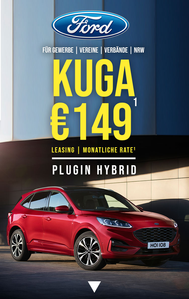 Ford Kuga: Plug-in Hybrid günstig leasen - für Unternehmen, Vereine, Verbände