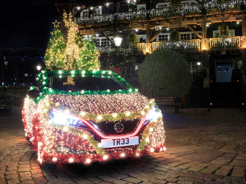 Nissan Leaf Weihnachten