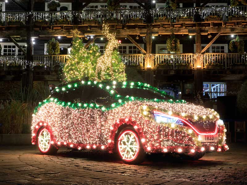 Nissan Leaf Weihnachten